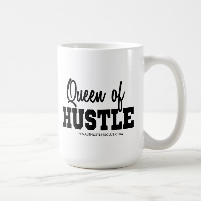 KÖNIGIN DES GEDRÄNGES - Unternehmerkaffee-Tasse Kaffeetasse (Rechts)