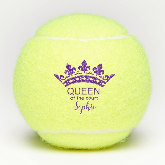 Königin des Gerichts Tennisbälle (Vorderseite)