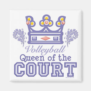 Königin des Gerichts-Volleyball-Quadrat-Magneten Magnet