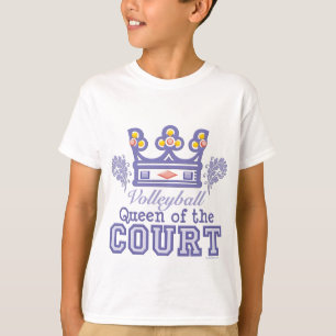 Königin des Gerichts-Volleyball scherzt T-Shirt