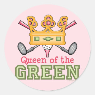 Königin des Green Golf Sticker