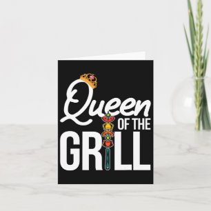 Königin des Grillrauchens Grillen Frauen von Karte