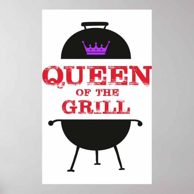Königin des Grills, Lila kronenrot Poster (Vorne)