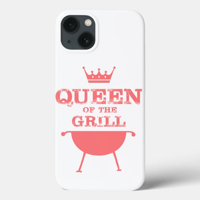 Königin des Grills, rosa Case-Mate iPhone Hülle (Rückseite)