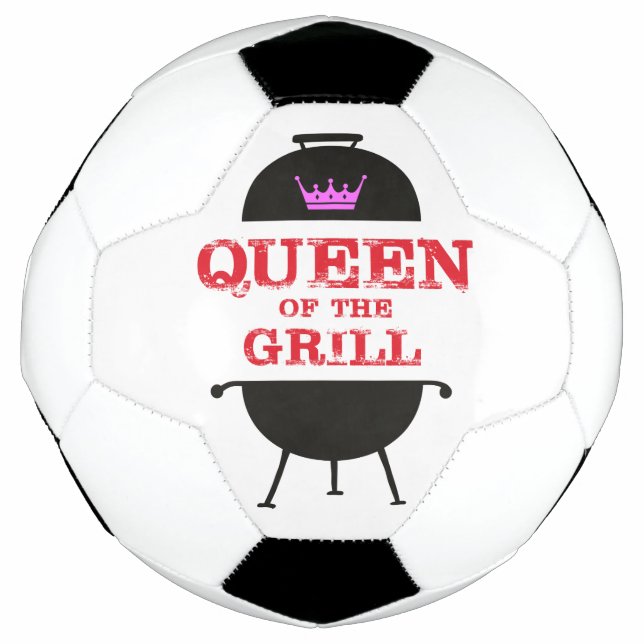 Königin des Grills, rosa Kronenrot Fußball (Vorderseite)