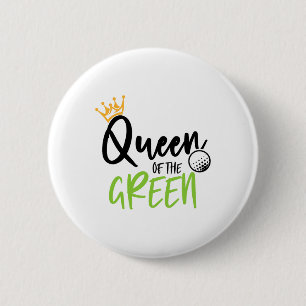 Königin des grünen Golf-Weihnachts-Matching Frauen Button