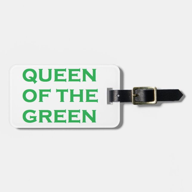 Königin des Grüns Gepäckanhänger (Vorderseite horizontal)