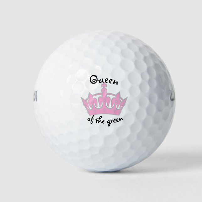 Königin des Grüns Golfball (Vorderseite)