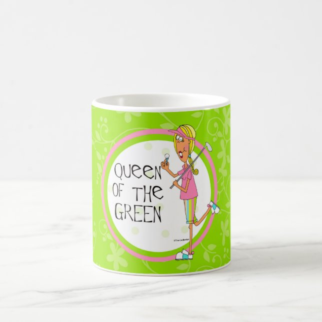 Königin des Grüns Kaffeetasse (Mittel)