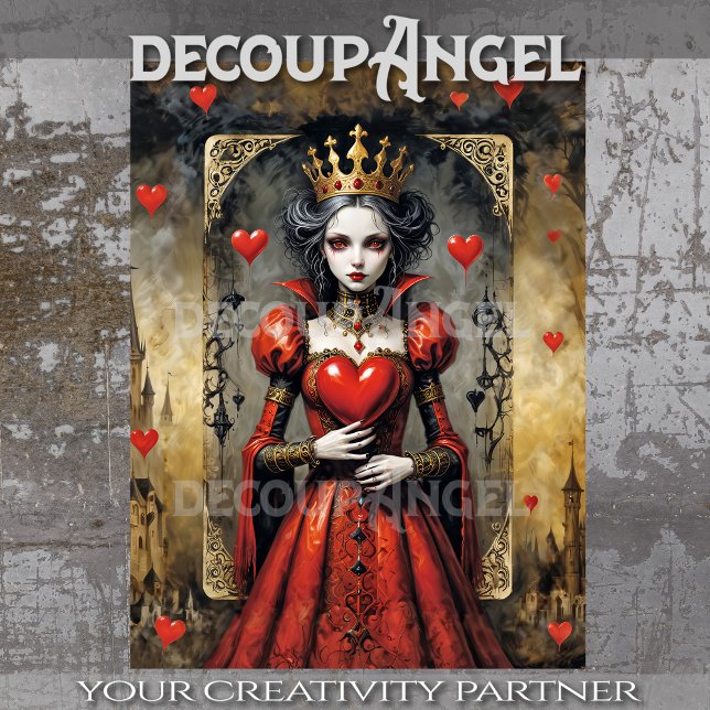 Königin des Herzens #4 Decoupage Seidenpapier (Von Creator hochgeladen)