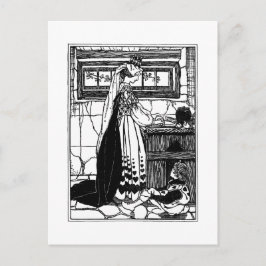 Königin des Herzens Backtracht Postkarte