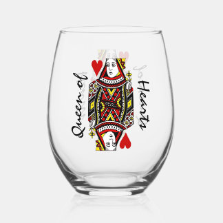 Königin des Herzens Design Edelstahlglas Weinglas Ohne Stiel