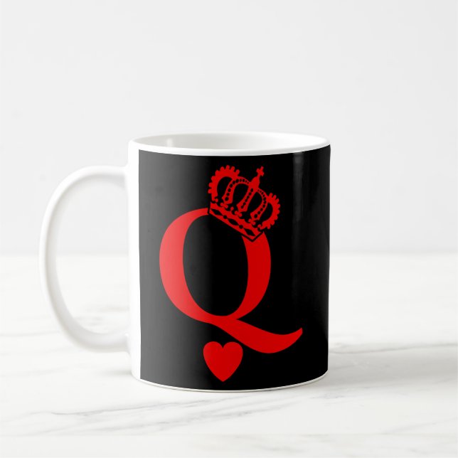 Königin des Herzens, die Karten spielen Kaffeetasse (Links)
