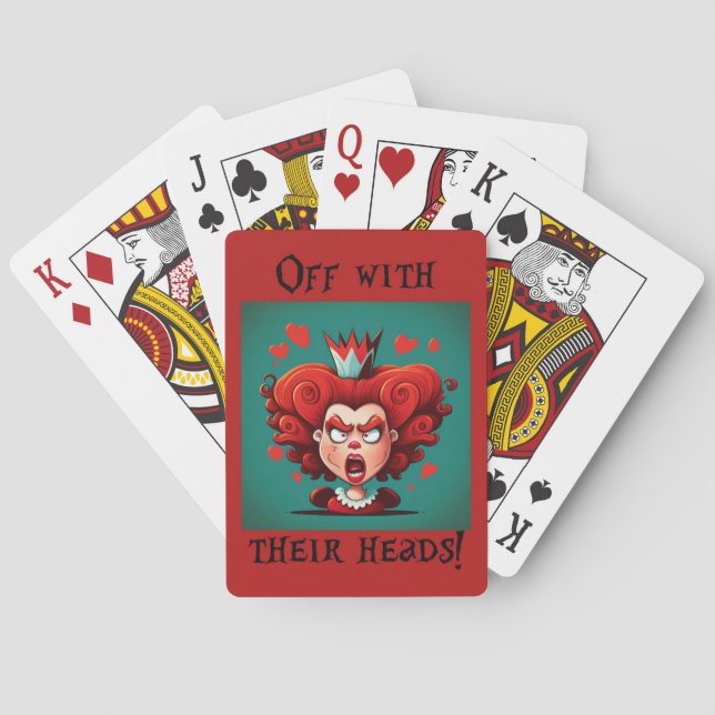 Königin des Herzens, die Karten spielen Spielkarten (Rückseite)