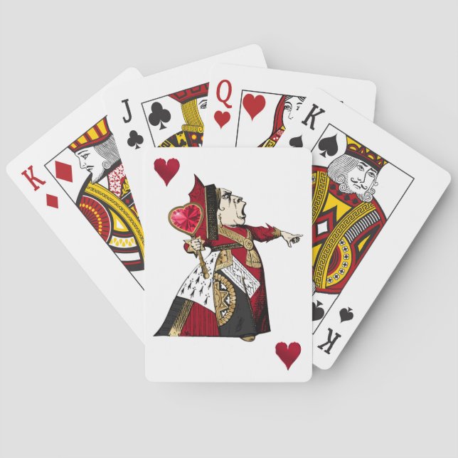Königin des Herzens, die Karten spielen Spielkarten (Rückseite)