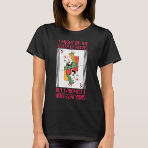 Königin des Herzens Frauen schwarz T-Shirt