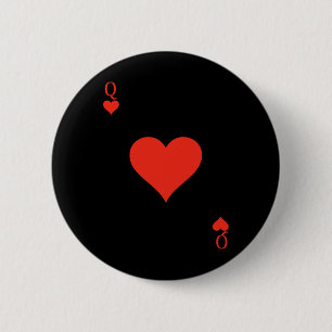 Königin des Herzens Kostümdecke der Karten, die Ka Button