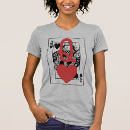 Königin des Herzens: Kühne, überlagerte rote Herze T-Shirt