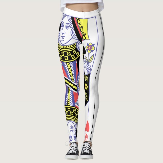 Königin des Herzens Leggings (Vorderseite)