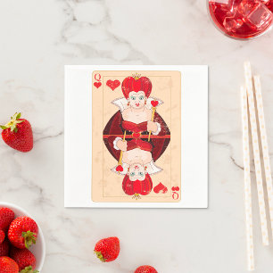 Königin des Herzens Napkins Serviette