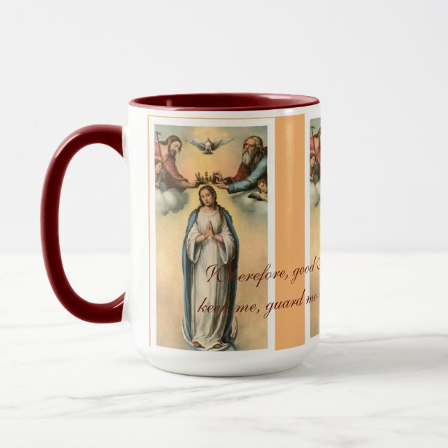 Königin des Himmelbetens Tasse (Links)