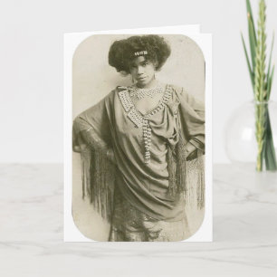 "Königin des Kakewalk", Aida Overton Walker Karte