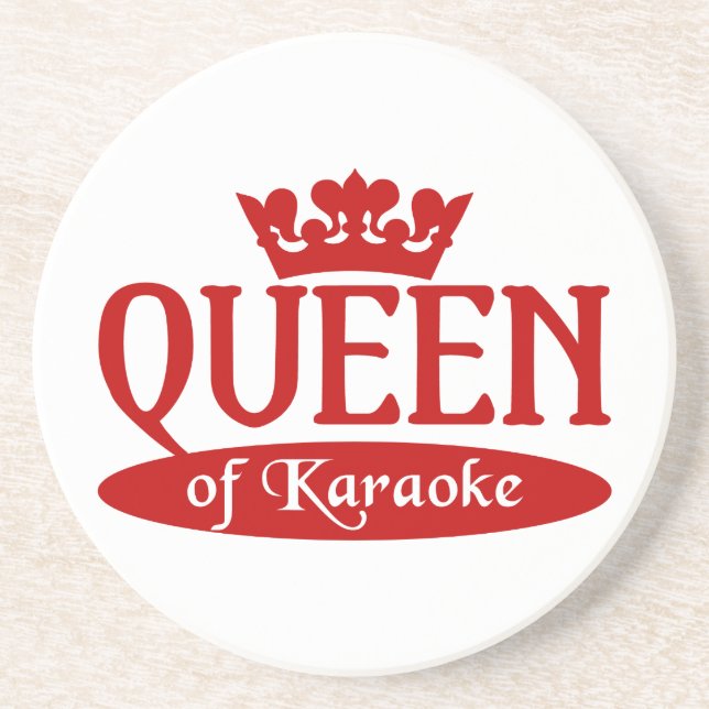 Königin des Karaoke-Untersetzer Untersetzer (Vorne)