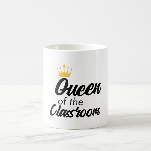 Königin des Klassenzimmers Cool zurück zum Schulan Kaffeetasse (Mittel)