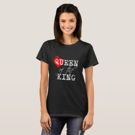 Königin des Königs rotes Herz und eine Krone schwa T-Shirt