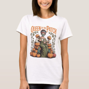 Königin des Kürbisbeets Mama T-Shirt Herbst Kürbis