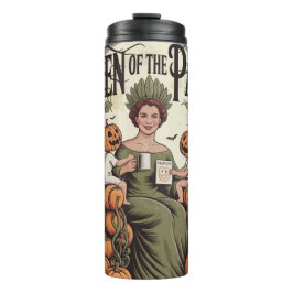 Königin-des-Kürbisfeldes-Halloween-Thermal-Tumbler Thermosbecher
