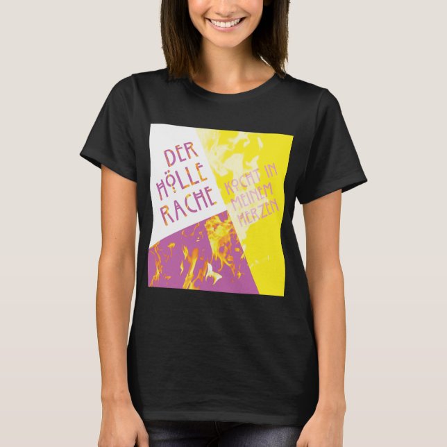 Königin des Nachteckigen Flammen-Shirts T-Shirt (Vorderseite)