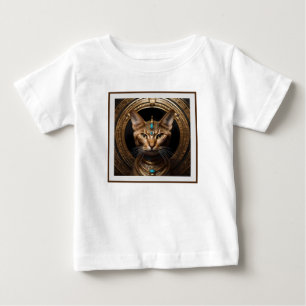 Königin des Nils: Kleopatra die Katze in der Hitze Baby T-shirt