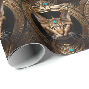 Königin des Nils: Kleopatra die Katze in der Hitze Geschenkpapier