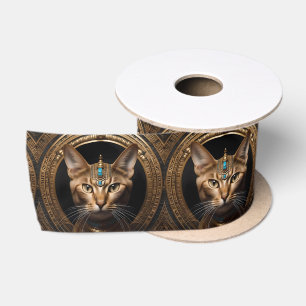 Königin des Nils: Kleopatra die Katze in der Hitze Satinband