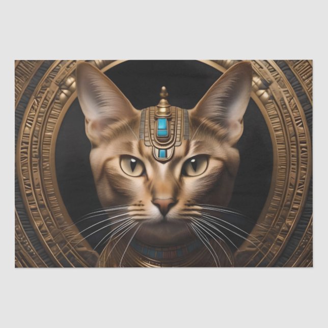 Königin des Nils: Kleopatra die Katze in der Hitze Seidenpapier (Vorderseite)