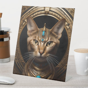 Königin des Nils: Kleopatra die Katze in der Hitze Sockelschild