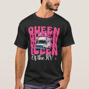 Königin des Rv Camping Camper Wohnmobil Mädchen Mu T-Shirt