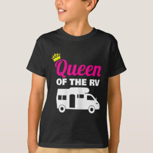 Königin des RV-Camping-Wohnmobil-Urlaubsgeschenks T-Shirt