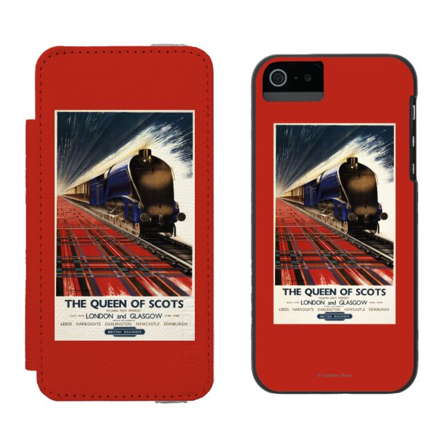 Königin des Schottenpullman-Zugs Incipio iPhone Geldbeutel-Hülle (Seite an Seite)