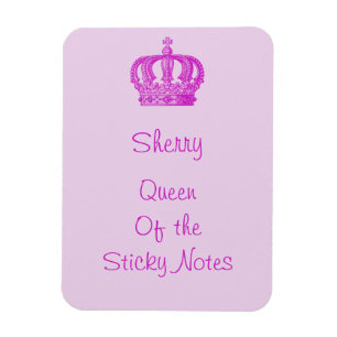 Königin des Sticky Notes Magnet