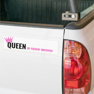 Königin des Universums Sticker - Funny Car Bumper Autoaufkleber