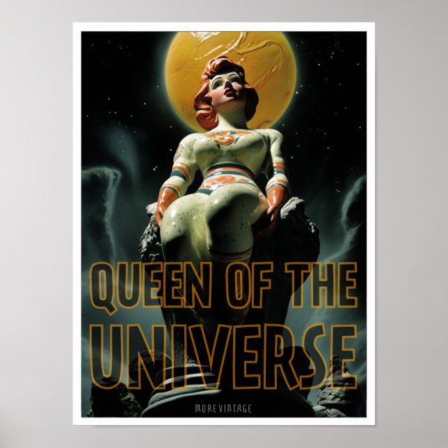 KÖNIGIN DES UNIVERUMS-SCI-FI-DRUCK POSTER (Vorne)