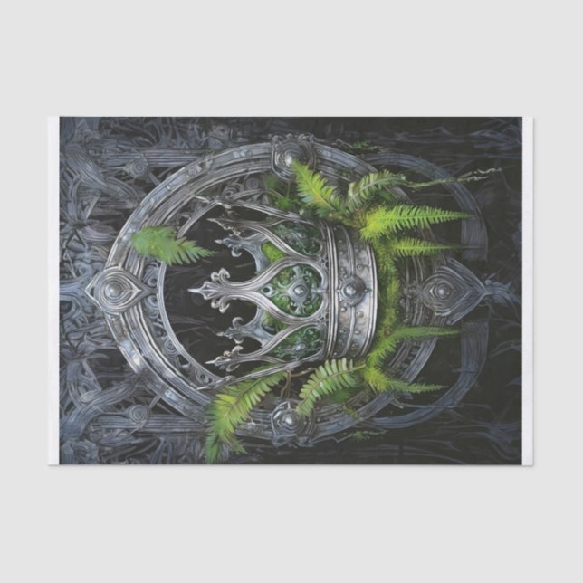 Königin des Waldes, Silberkrone der Fernen Seidenpapier (Vorderseite)