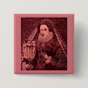 Königin Elisabeth I. in Rosa Button