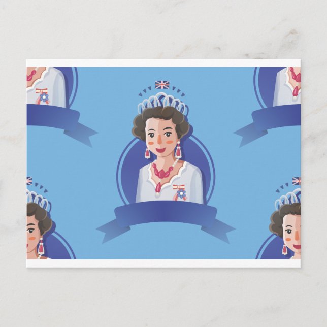Königin elizabeth 2 postkarte (Vorderseite)