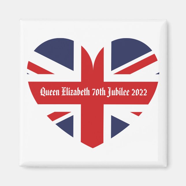 Königin Elizabeth 70. Jubilee Magnet (Vorne)