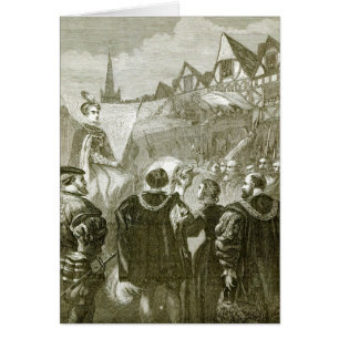 Königin Elizabeth, der London betritt