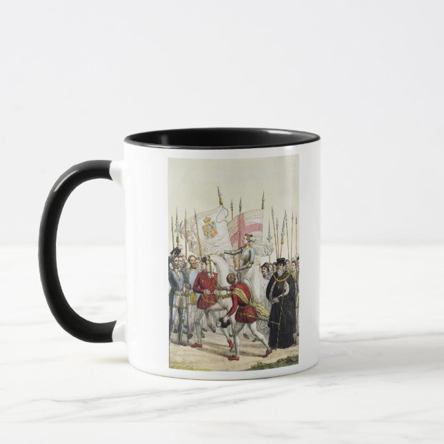 Königin Elizabeth I (1530-1603) die Truppen Tasse (Links)