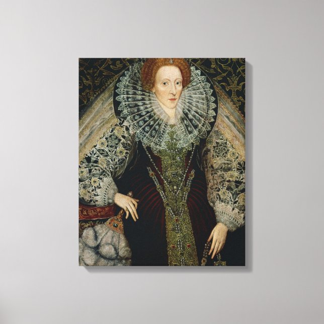 Königin Elizabeth I., c.1585-90 Leinwanddruck (Vorderseite)